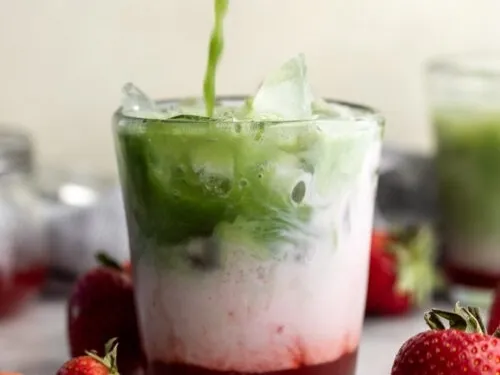 Iced Berry Matcha